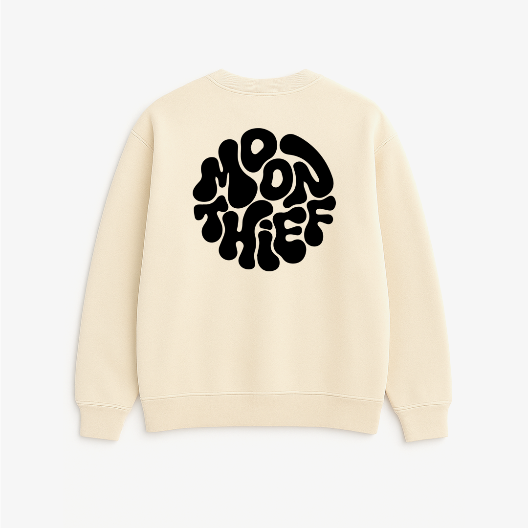 Moon Theif - Printed Oversized Sweatshirt